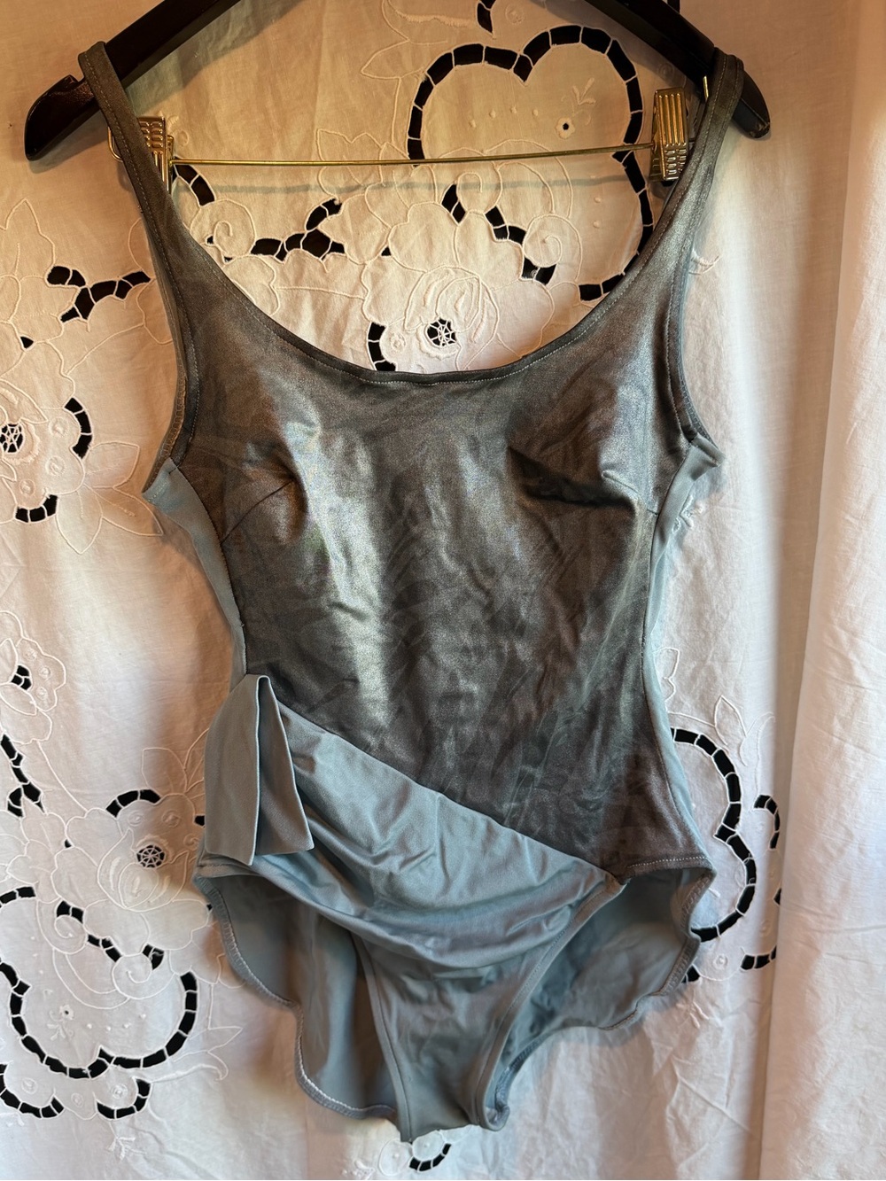 Vintage GABAR 60s Metallic One Piece Swimsuit Retro Pinup ILGWU USA Swimwear Mod